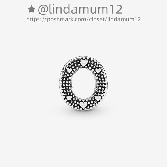 Pandora Letter O Alphabet Charm - Picture 2 of 6